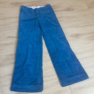 Velvet Turquoise Wide Leg Cuff Hem Pants - Erin Fetherston for Target